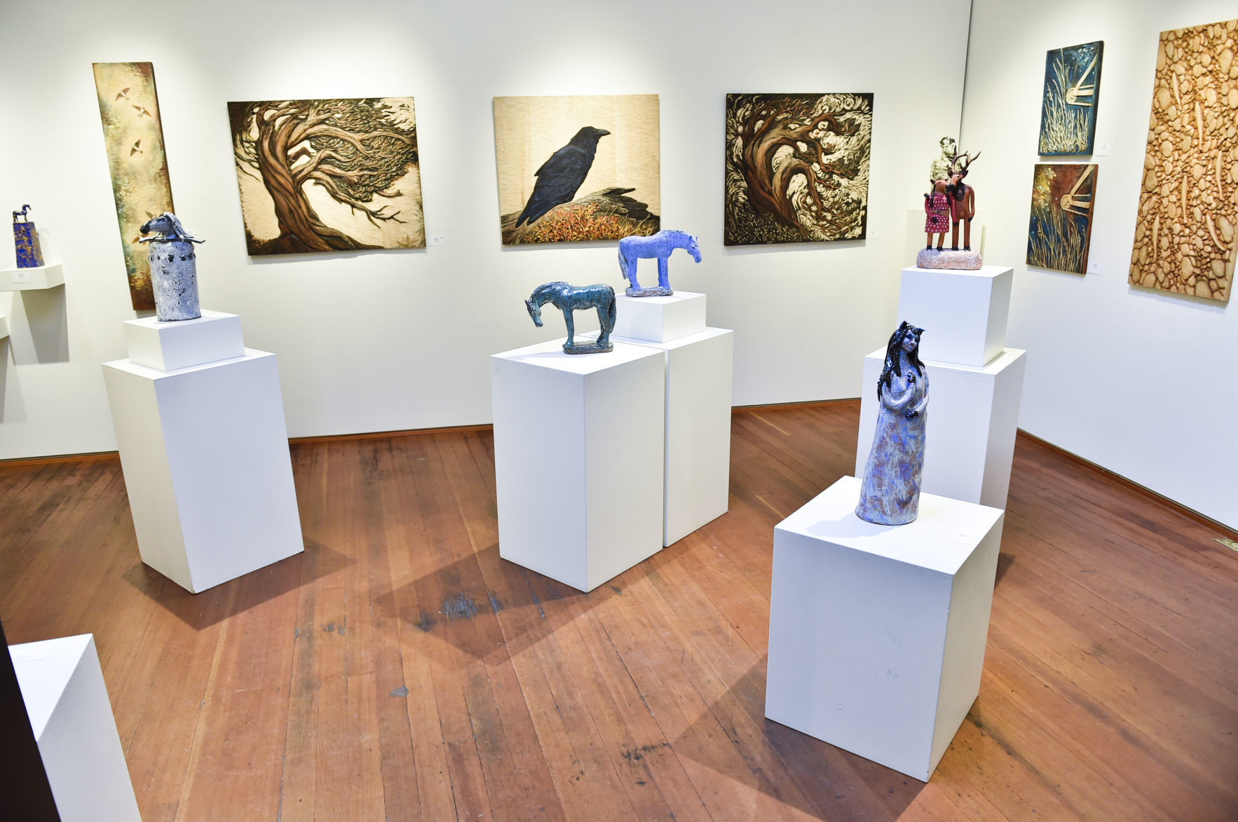 Hurd's work exhibited at 1+1=1 Gallery.